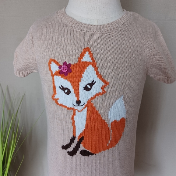 Gymboree Flower Fox Sweater Dress - Picture 2 of 7